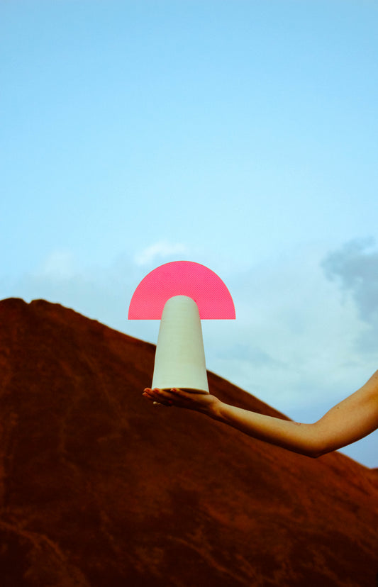Lampe Aura en céramique artisanale - Inma peroli - Rose - nenita - deco -