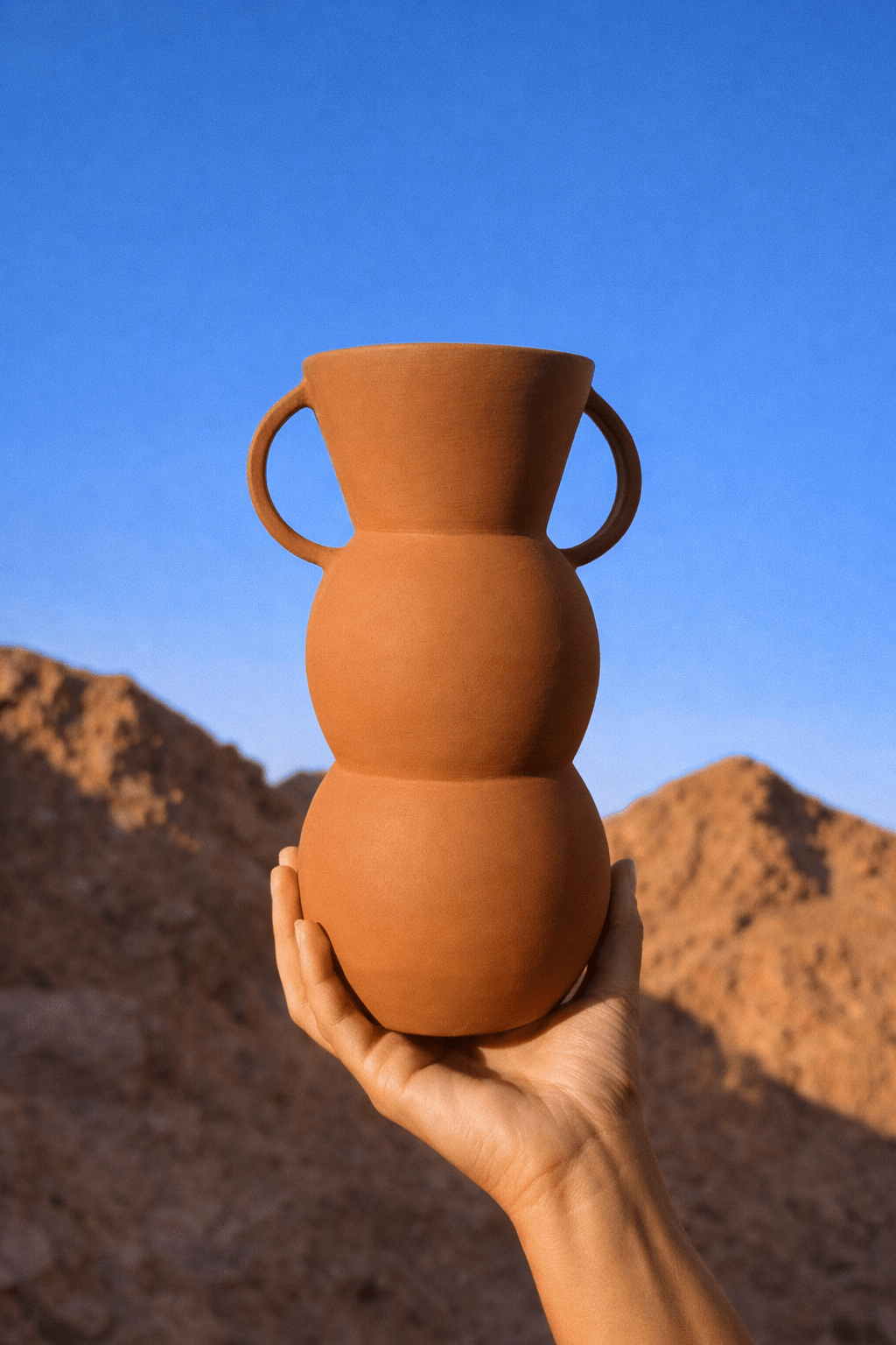Vase Céramique Terracotta Artisanal – Inma Peroli - Terracotta - nenita - deco - 1