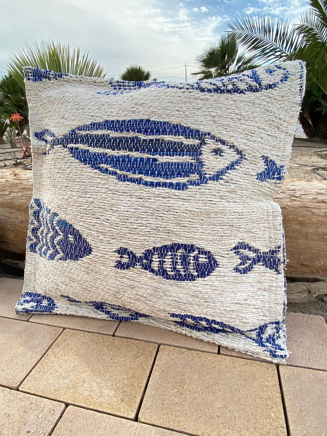Coussins artisanaux coton recyclé Nénita Déco fabrication Espagne