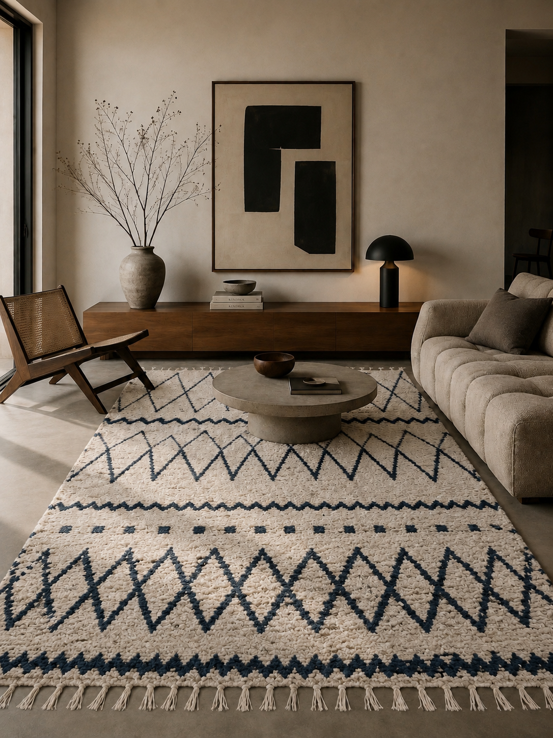 Tapis Artisanal Berbère Réversible - Alvaro - nenita - deco