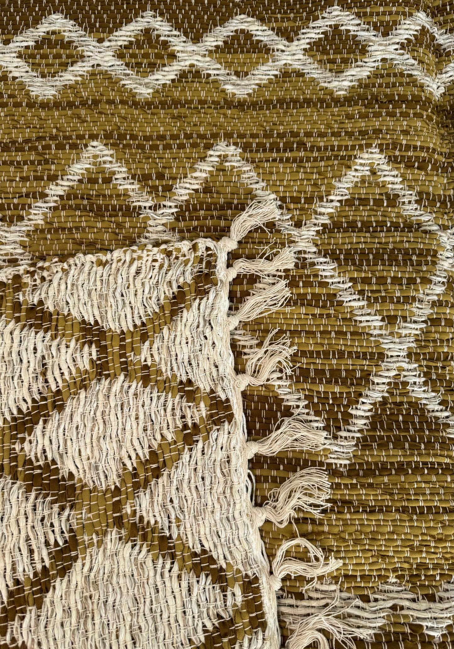 Tapis Artisanal Réversible Berbère Jute & Coton - Sol - 140x200 - nenita - deco - 
