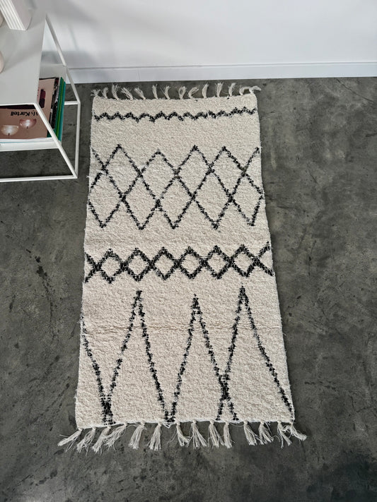 Tapis Artisanal Berbère Réversible - Oliva - 70x120 - nenita - deco - 