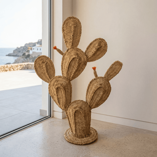 Cactus décoratif en esparto tressé à la main - 75cm - Nénita Déco - 