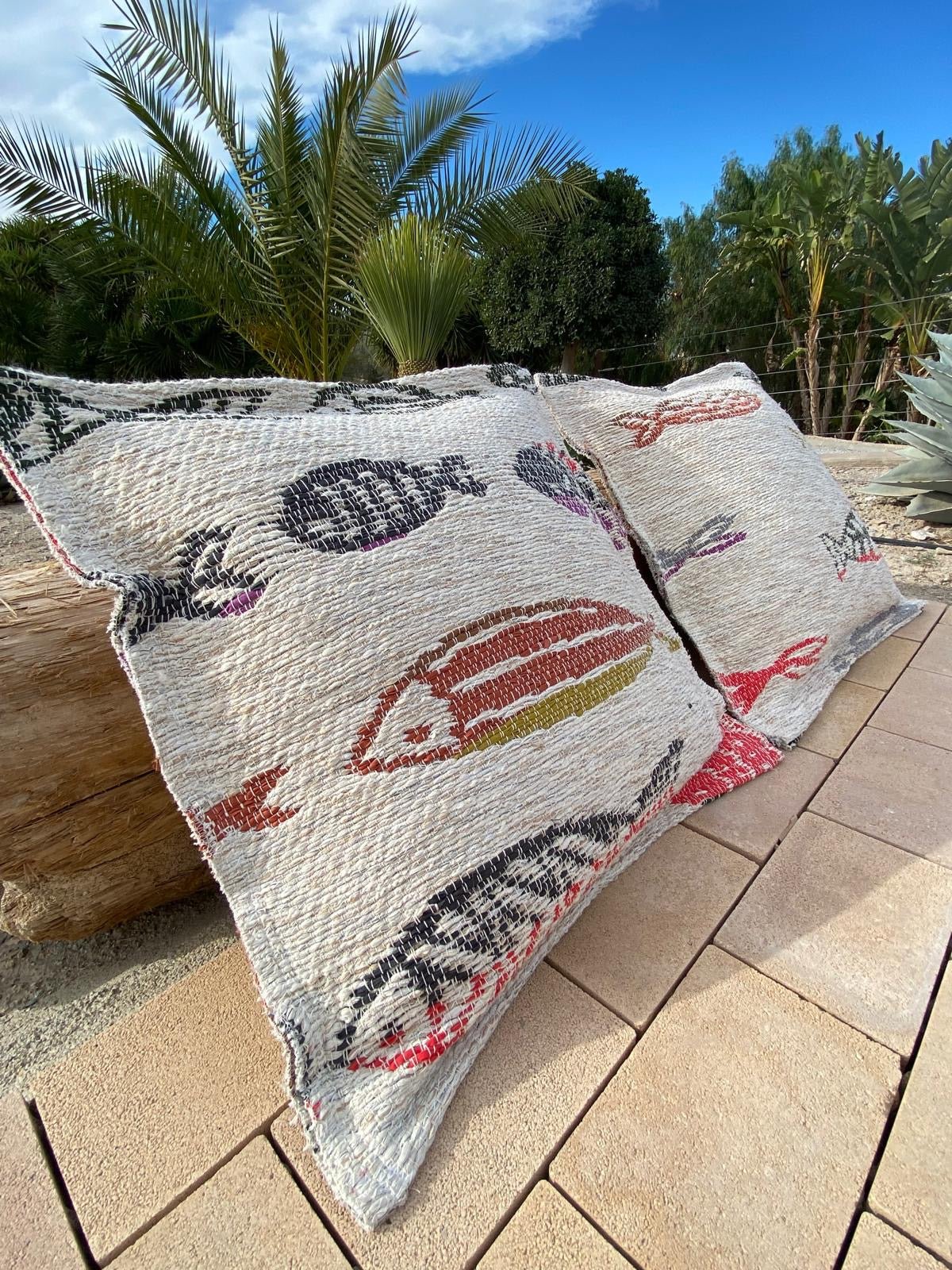 Housse de coussin Poissons Multi - Color - nenita - deco