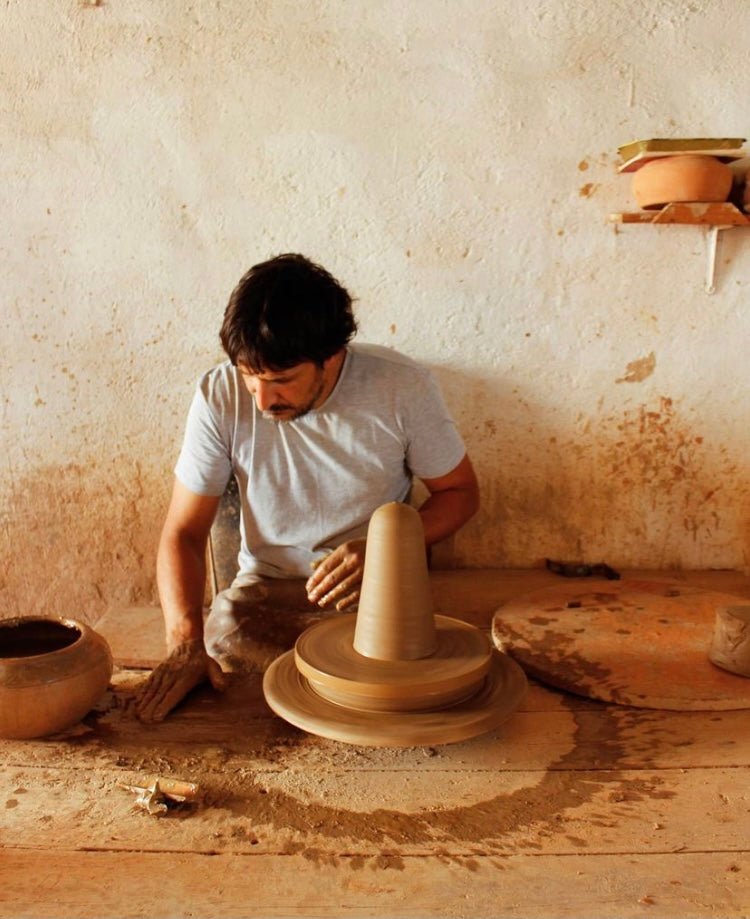 Lampe Aura en céramique artisanale Teracota - Inma Peroli - Nénita Déco - 