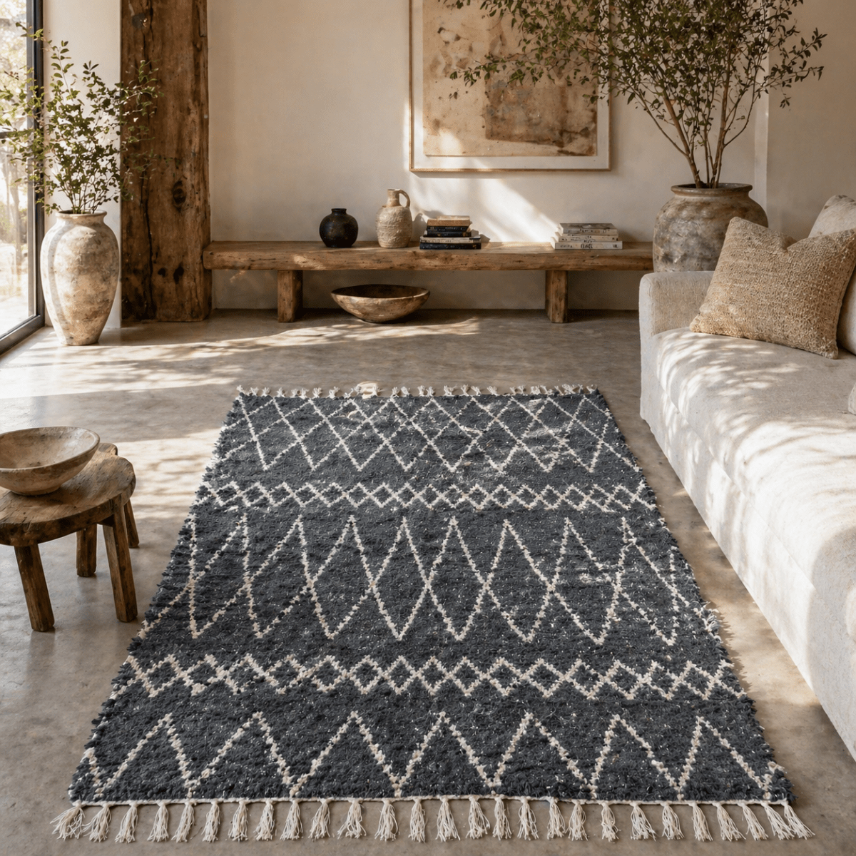 Tapis Artisanal Berbère Réversible - Elio - 140x200 - Nénita Déco - 