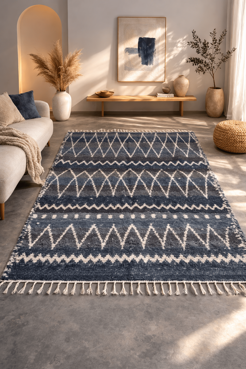 Tapis Artisanal Berbère Réversible - Alvaro - nenita - deco