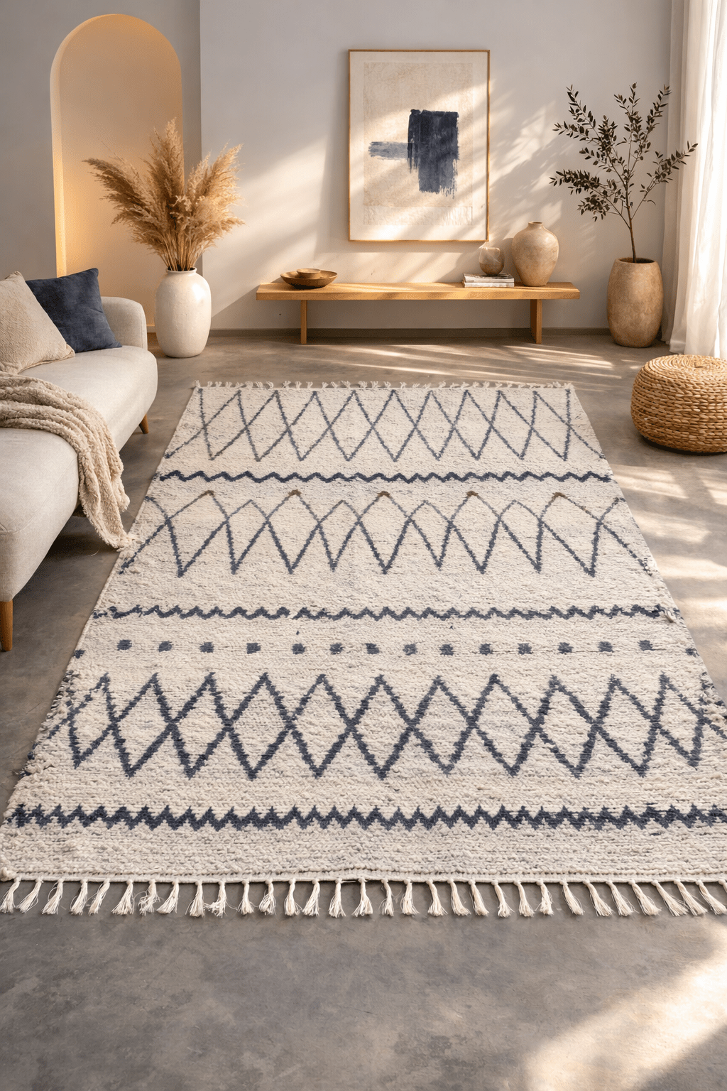 Tapis Artisanal Berbère Réversible - Alvaro - nenita - deco