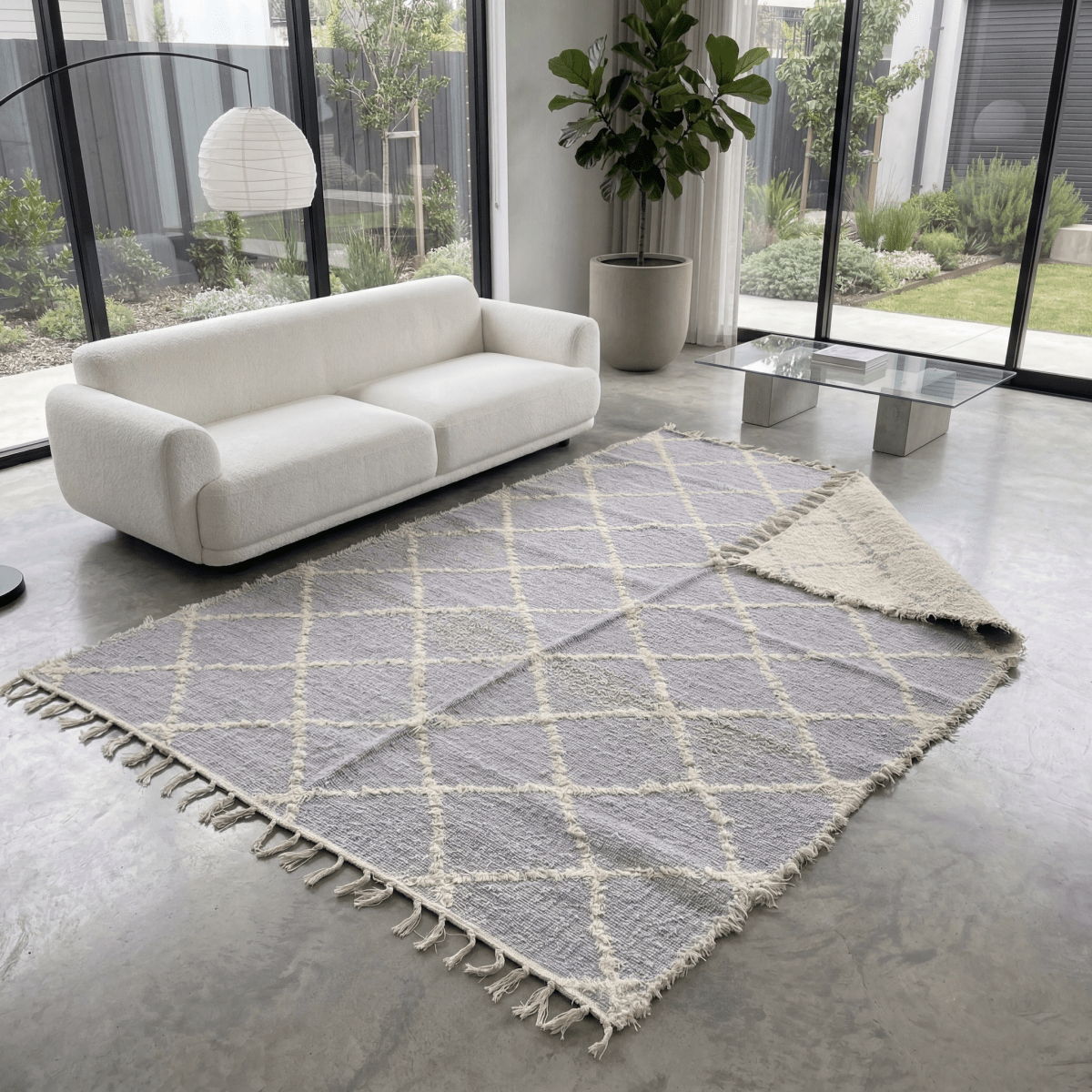 Tapis Artisanal Réversible - Lavanda - 170x240 - nenita - deco - 