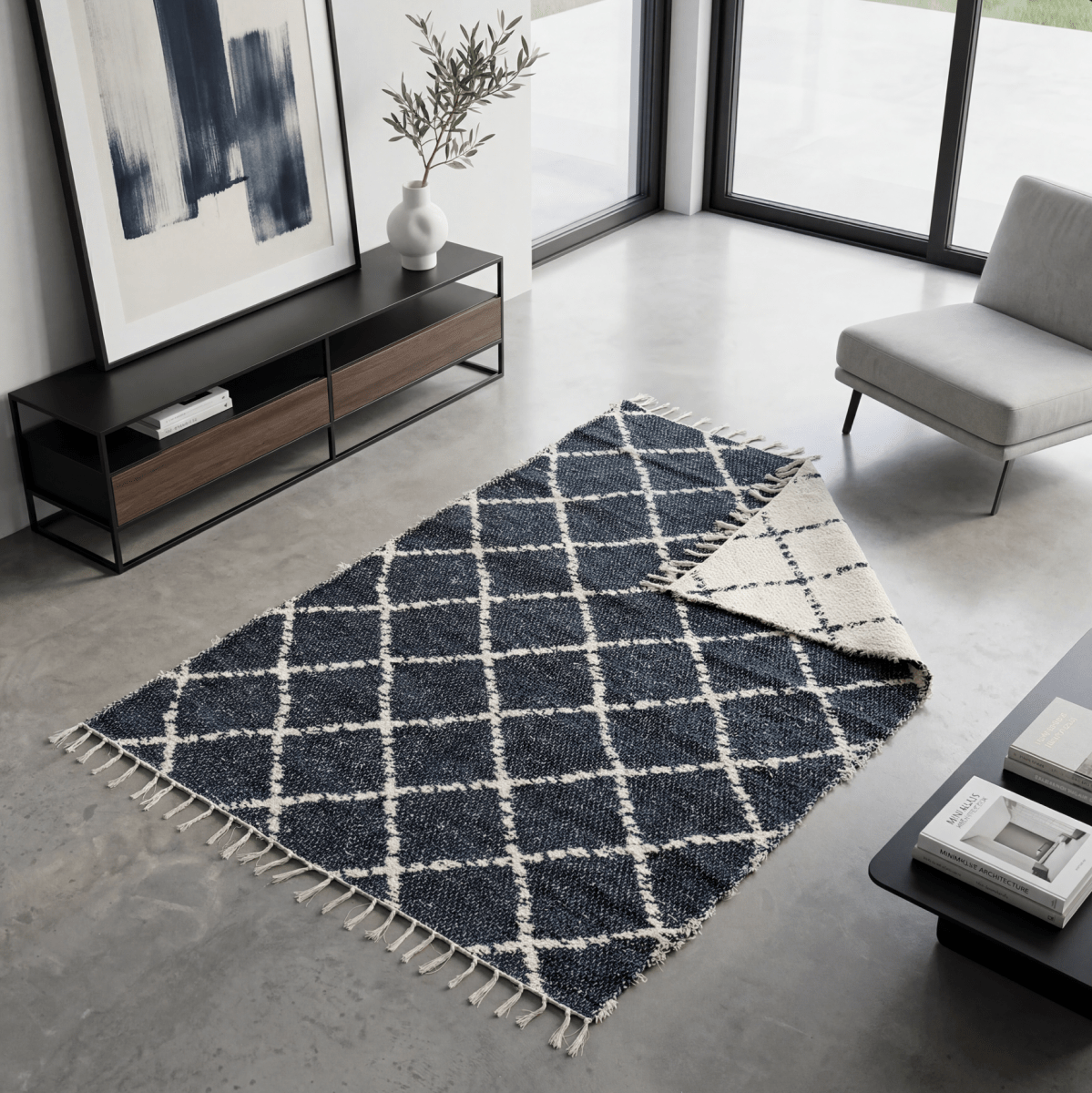 Tapis Artisanal Réversible - Marina - 140x200 - Nénita Déco - 