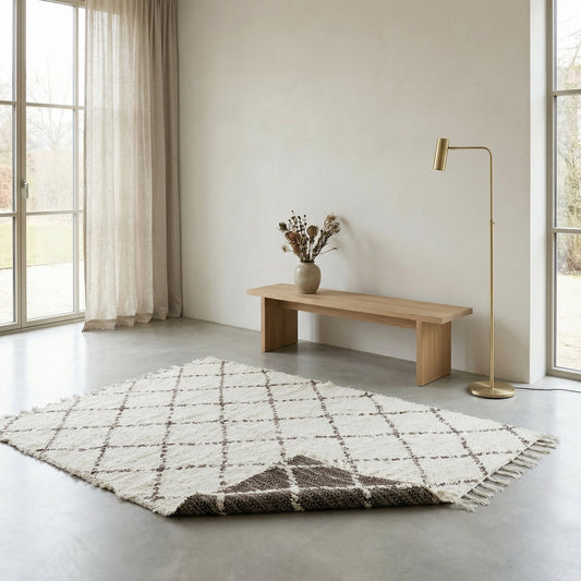 Tapis Artisanal Réversible - Marón - 140x200 - nenita - deco - 