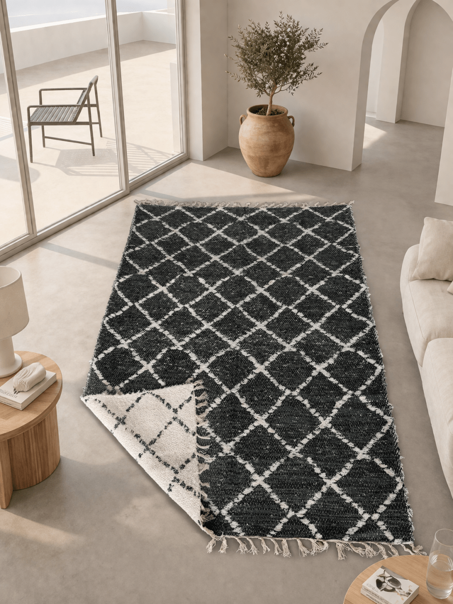 Tapis artisanal réversible 