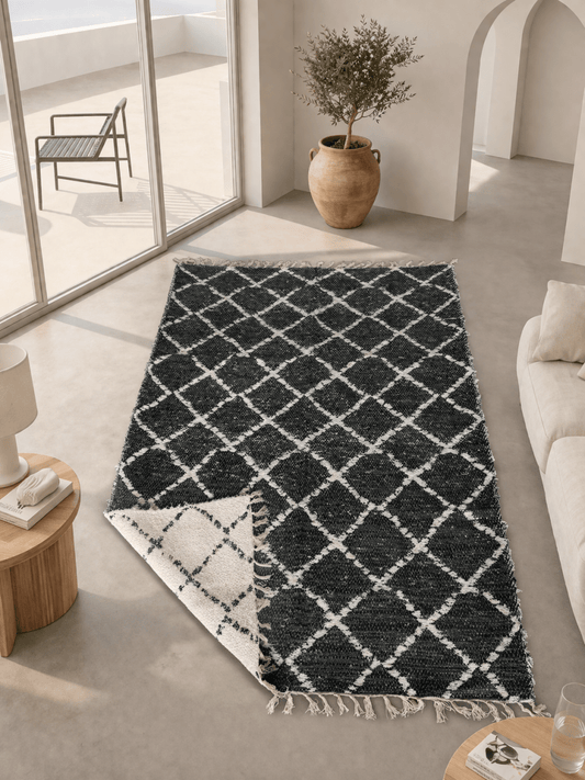 Tapis artisanal réversible 