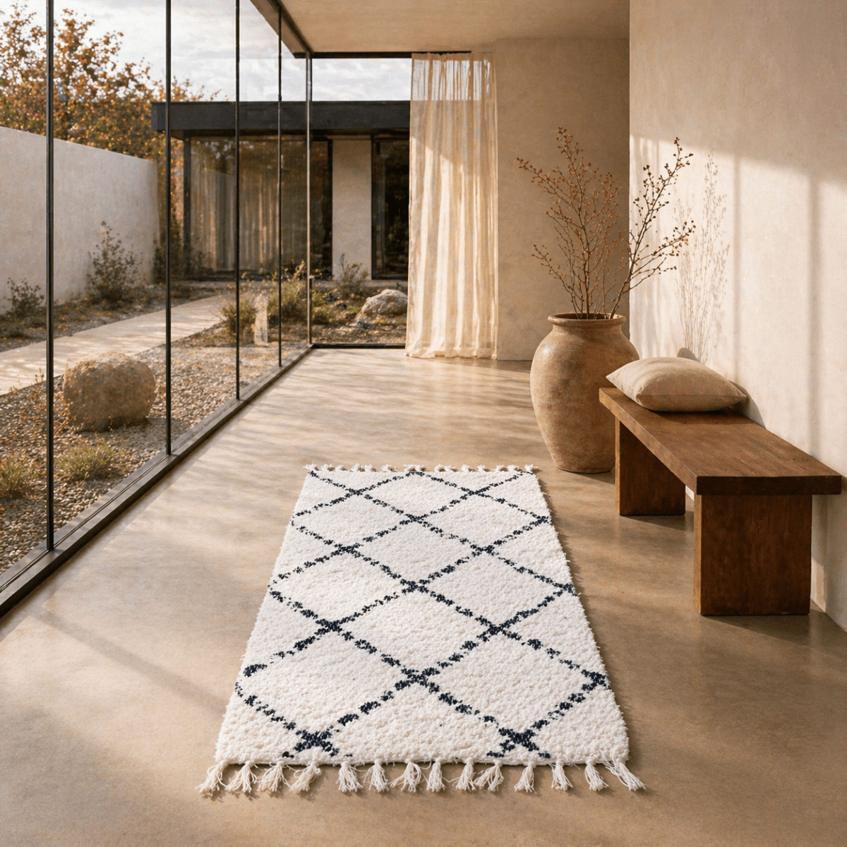 Tapis marine 70x120 artisanal