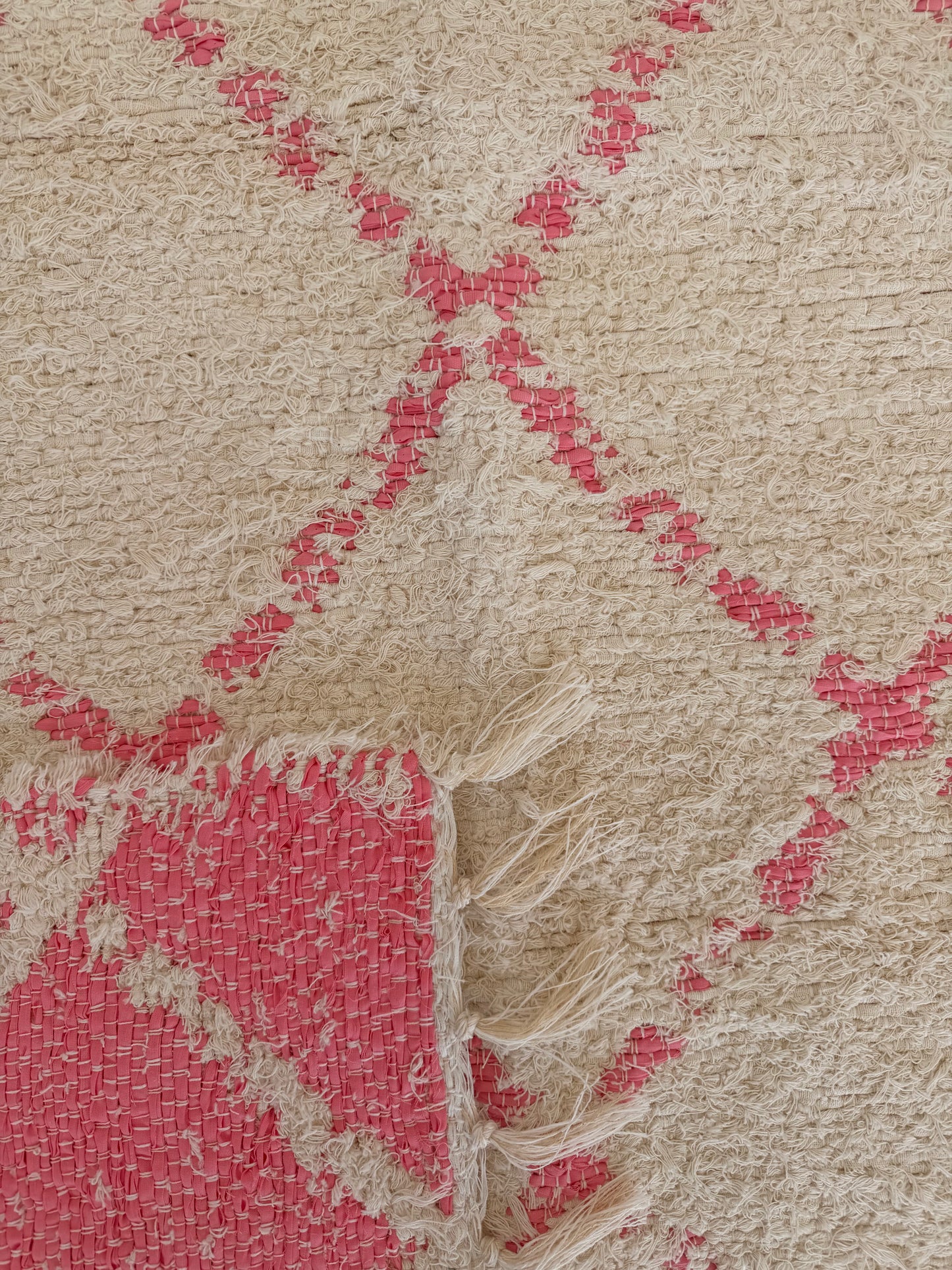 zoom texture coton tapis réversible 