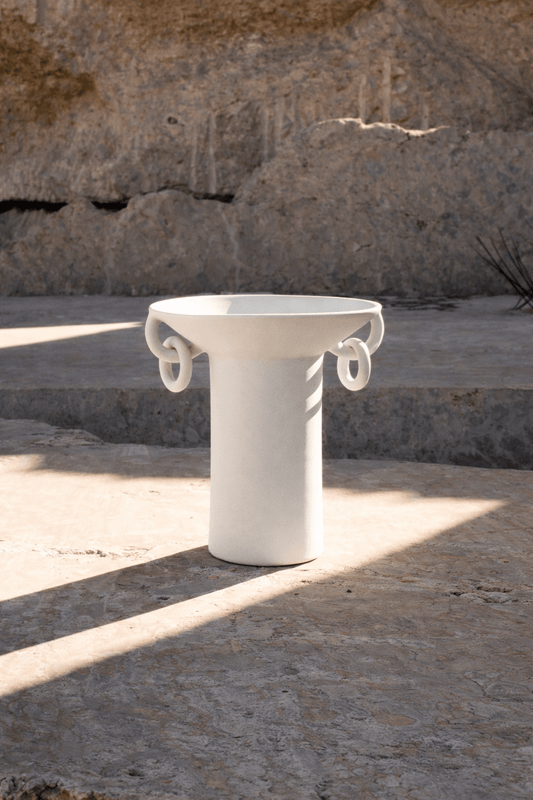 Vase en céramique artisanal – Inma Peroli - Blanc - nenita - deco - 