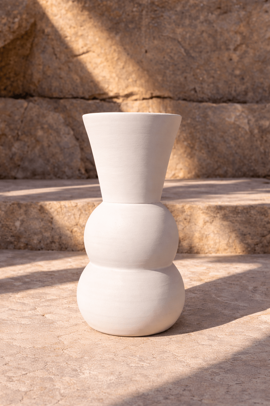 Vase en céramique terracotta – Inma Peroli - Blanc - nenita - deco - 